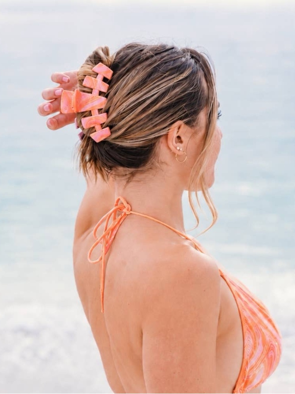 TELETIES - Classic | Just Keep Swimming | Large Hair Clip